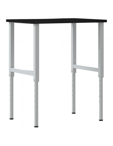 Banco Lavoro Marrone Scuro 80x60x(71,5-98) cm Legno di Rovere