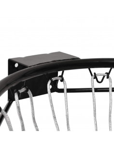 Canestro da Basket Nero 39 cm Acciaio