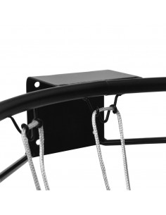 Canestro da Basket Nero 45 cm Acciaio