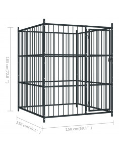 Canile da Esterno 150x150x185 cm