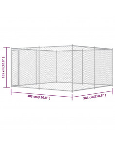 Canile da Esterno 383x383x185 cm