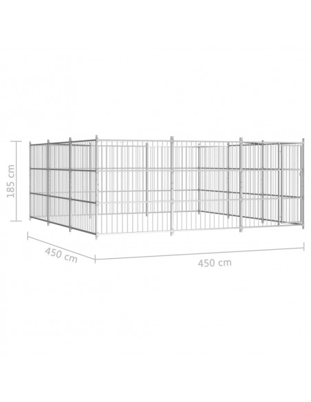 Canile da Esterno 450x450x185 cm