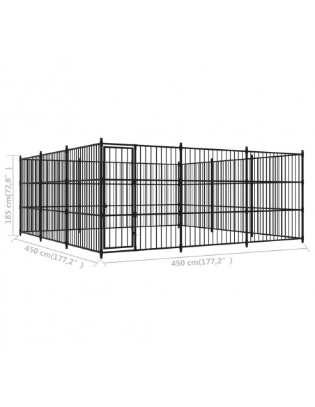 Canile da Esterno 450x450x185 cm
