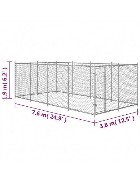 Canile da Esterno 8x4x2 m