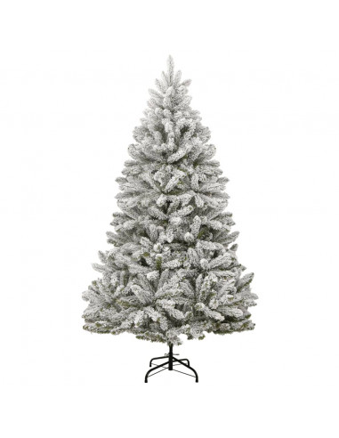 Albero Natale Incernierato con 300 LED e Palline 210 cm