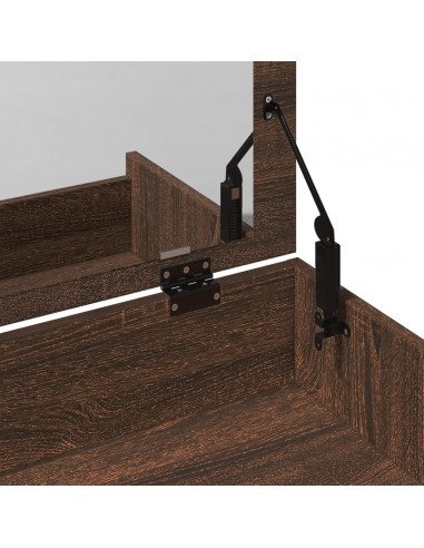 Toeletta e Sgabello Rovere Marrone 60x40x113,5 cm