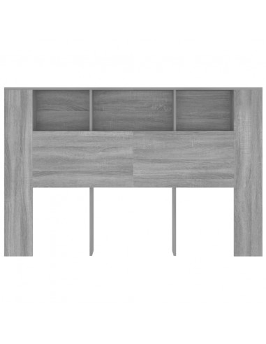 Testiera con Scomparti Grigio Sonoma 160x18,5x104,5 cm