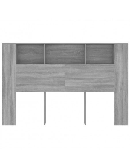 Testiera con Scomparti Grigio Sonoma 160x18,5x104,5 cm