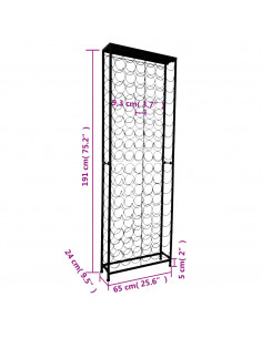Cantinetta per 108 Bottiglie di Vino in Metallo