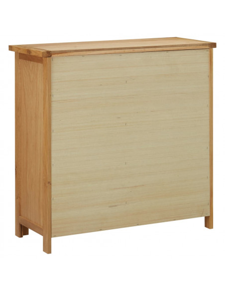 Cantinetta per 11 Bottiglie 80x32x80 cm in Legno Massello di Rovere