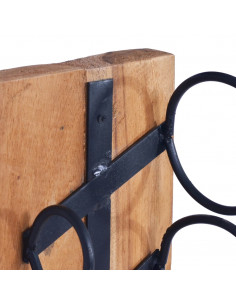 Cantinetta per 6 Bottiglie 35x35x100 cm in Legno di Teak