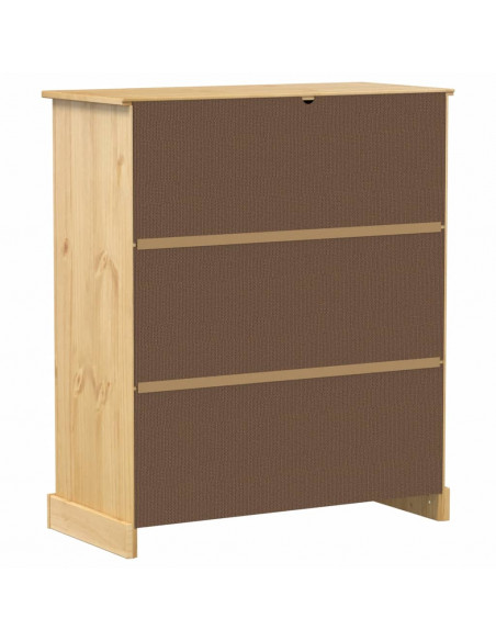 Cantinetta per Vini Corona 97x45x114 cm Legno Massello di Pino