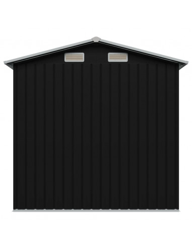 Capanno Attrezzi da Giardino Antracite Acciaio 204x132x186 cm