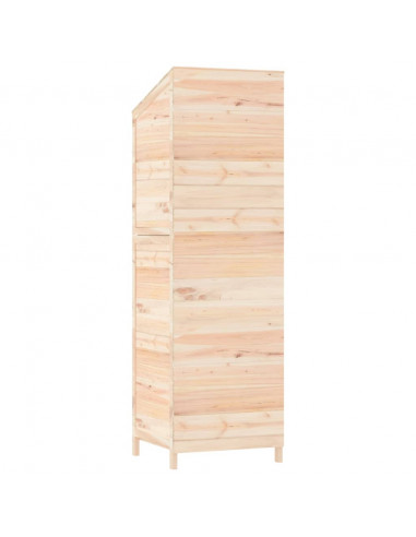 Capanno da Giardino 55x52x174,5 cm in Legno Massello di Abete