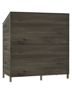 Capanno da Giardino Antracite 102x52x112cm Legno Massello Abete