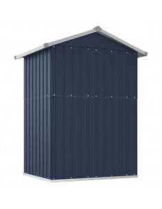 Capanno da Giardino Antracite 126x97,5x177cm in Acciaio Zincato