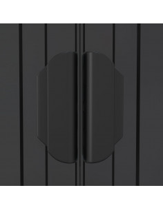 Capanno da Giardino Antracite 192x191x223 cm in Acciaio Zincato