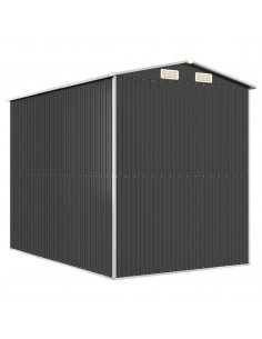 Capanno da Giardino Antracite 192x274x223 cm in Acciaio Zincato