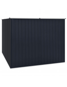 Capanno da Giardino Antracite 195x198x159 cm in Acciaio Zincato