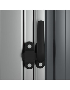 Capanno da Giardino Grigio 118,5x97x209,5 cm in Acciaio Zincato