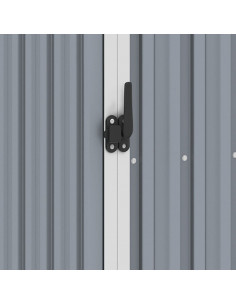 Capanno da Giardino Grigio 87x98x159 cm in Acciaio Zincato