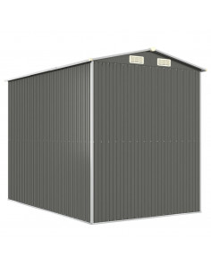 Capanno da Giardino Grigio Chiaro 192x274x223cm Acciaio Zincato
