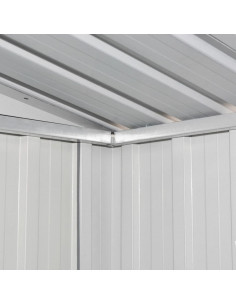 Capanno da Giardino Grigio Metallo