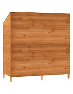 Capanno da Giardino Marrone 102x52x112 cm Legno Massello Abete