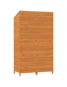 Capanno da Giardino Marrone 102x52x174,5cm Legno Massello Abete