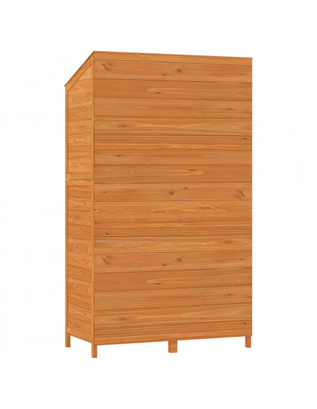 Capanno da Giardino Marrone 102x52x174,5cm Legno Massello Abete