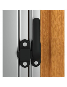 Capanno da Giardino Marrone 118,5x97x209,5 cm Acciaio Zincato