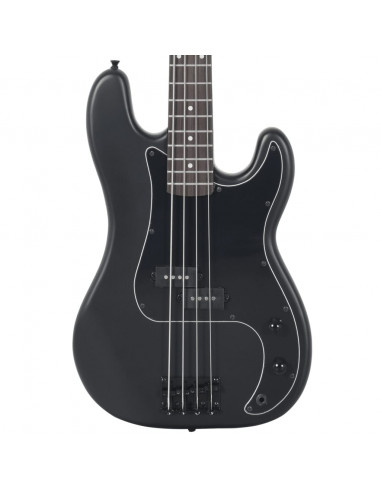 Basso Elettrico per Principianti con Custodia Nero 4/4 46"