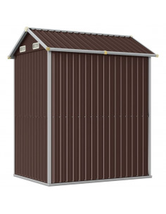 Capanno da Giardino Marrone 192x152,5x237 cm Acciaio Zincato