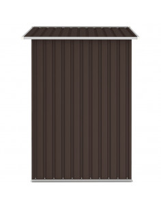 Capanno da Giardino Marrone 205x129x183 cm in Acciaio Zincato