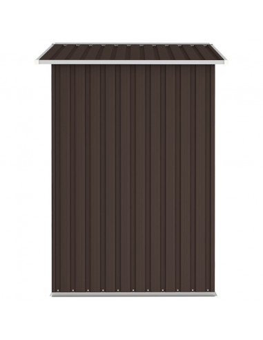 Capanno da Giardino Marrone 205x129x183 cm in Acciaio Zincato