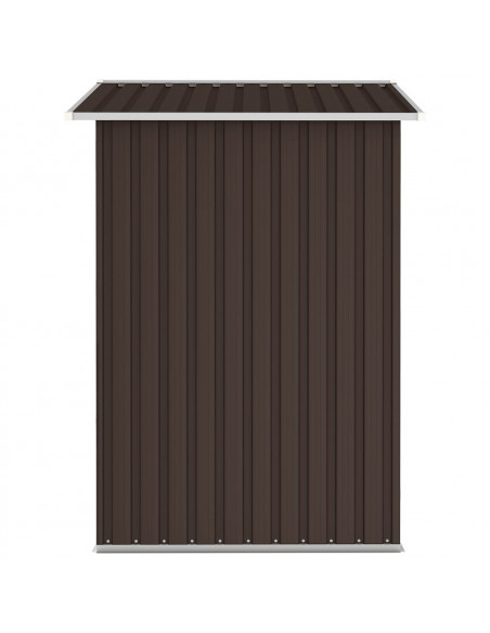 Capanno da Giardino Marrone 205x129x183 cm in Acciaio Zincato