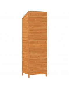 Capanno da Giardino Marrone 55x52x174,5 cm Legno Massello Abete