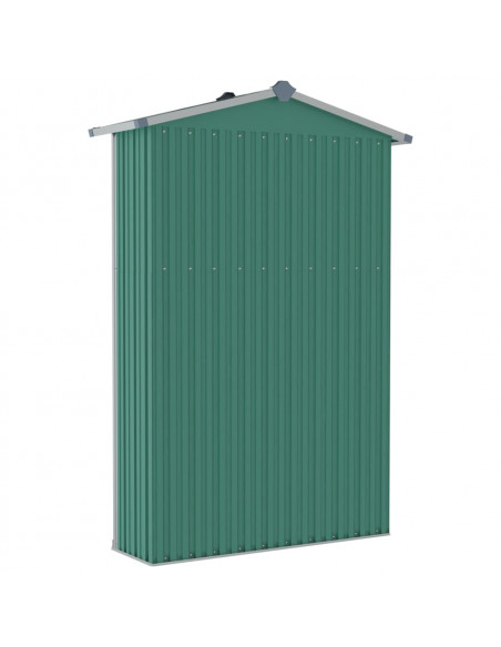Capanno da Giardino Verde 116x45x175 cm in Acciaio Zincato