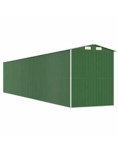 Capanno da Giardino Verde 192x1021x223 cm Acciaio Zincato