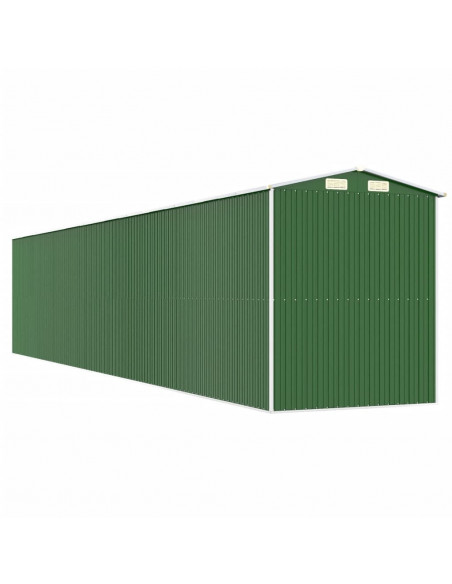 Capanno da Giardino Verde 192x1021x223 cm Acciaio Zincato