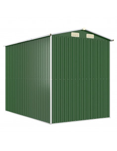 Capanno da Giardino Verde 192x274x223 cm Acciaio Zincato