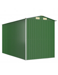 Capanno da Giardino Verde 192x357x223 cm Acciaio Zincato