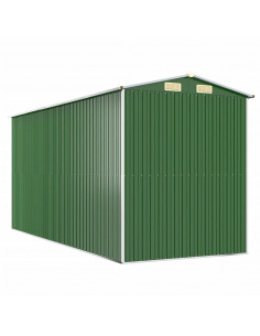Capanno da Giardino Verde 192x440x223 cm Acciaio Zincato