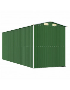 Capanno da Giardino Verde 192x523x223 cm Acciaio Zincato