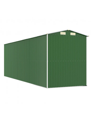 Capanno da Giardino Verde 192x606x223 cm Acciaio Zincato