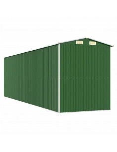 Capanno da Giardino Verde 192x689x223 cm Acciaio Zincato