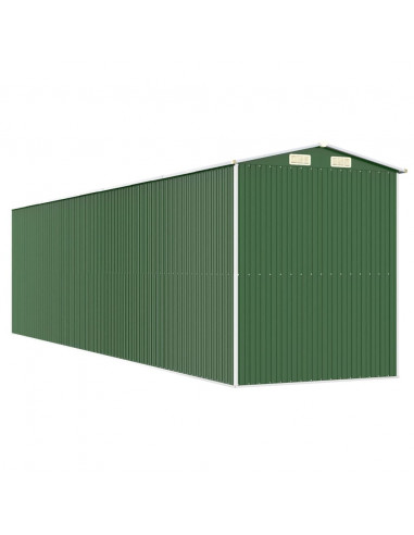 Capanno da Giardino Verde 192x772x223 cm Acciaio Zincato