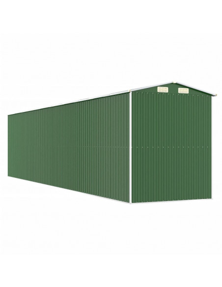 Capanno da Giardino Verde 192x855x223 cm Acciaio Zincato