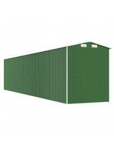 Capanno da Giardino Verde 192x938x223 cm Acciaio Zincato