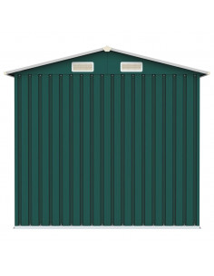 Capanno da Giardino Verde 205x129x183 cm in Acciaio Zincato